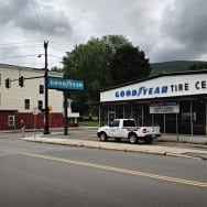 North Adams, Stoplight. 2012 by Kevin Sprague. Original iphone photo printed at 56"x42"