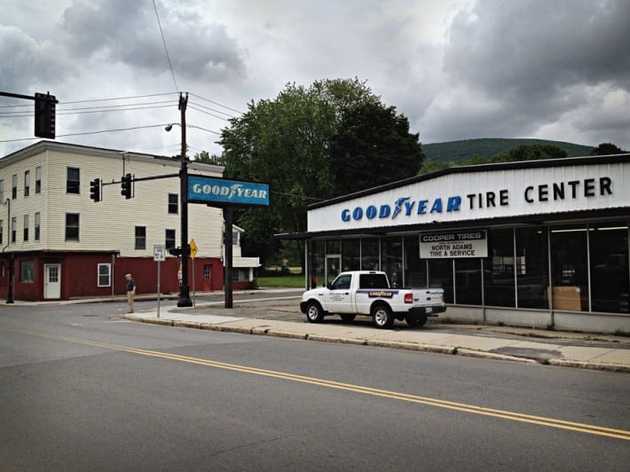 North Adams, Stoplight. 2012 by Kevin Sprague. Original iphone photo printed at 56"x42"